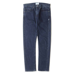 WTAPS ダブルタップス パンツ サイズ:L 22AW ヴィンテージ加工 ストレッチ スキニー デニムパンツ BLUES SKINNY / TROUSERS. COTTON DENIM