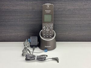 G387-X3-303 Panasonic パナソニック デジタルコードレス電話機 子機 KX-FKD550-T ブラウン 現状品①