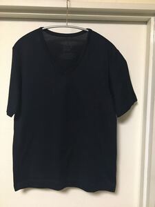 ◆【人気】Brilla per il gusto ブリッラ・ペル・イル・グスト/ ベーシック Vネック Tシャツ　NAVY S