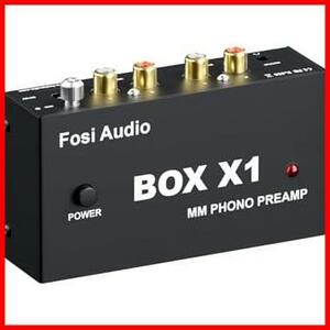 ★BOXX1★ BOX X1 フォノ プリアンプ MM ポータブヘッドフォンアンプ 超コンパクトミニステレオ Phono 3.5MMヘッドフォン