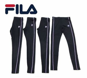 送料300円(税込)■yr210■レディース FILA インナーロングタイツ(411-410) L 4点【シンオク】