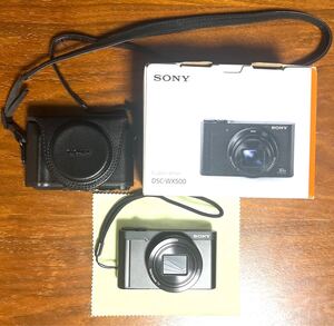 超美品SONY DSC-WX500（B） コンパクトデジタルカメラ