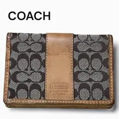 COACH コーチ カードケース 名刺入れ シグネチャー ベージュ パスケース