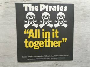 THE PIRATES ALL IN IT TOGETHER UK盤　メンバーサイン付