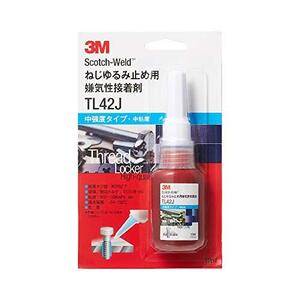 3M Scotch-Weld ねじゆるみ止め用 嫌気性接着剤 TL42J 10ml 中強度/中粘度