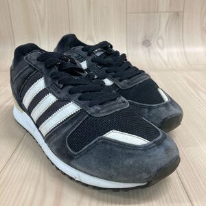 GKF2 adidas アディダス ZY700 スエード ランニングシューズ ウォーキングシューズ カジュアルシューズ ブラック メンズ 25.5cm