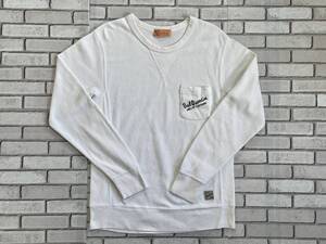 ＵＳＥＤ　バッドクエンティン × ヘルスニット　BadQuentin × Healthknit　長袖Ｔシャツ　サイズＭ　胸ポケット付