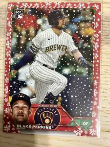 /99 Topps 2023 holiday Blake Perkins ベースパラレルカード　ルーキー　rookie