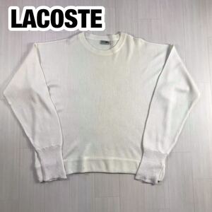 LACOSTE ラコステ ニット セーター G ライトイエロー ビッグサイズ ワニ無し