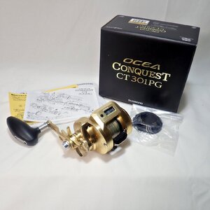 ☆ シマノ 18 OCEA CONQUEST オシアコンクエストCT 301PG【中古・良品】03823 ※左ハンドル 外箱・取説あり 1円出品スタート