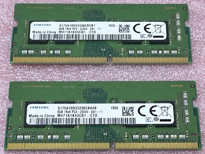 ＞Samsung M471A1K43CB1-CTD 2枚セット - PC4-21300/DDR4-2666/PC4-2666V 260Pin DDR4 SO-DIMM 16GB(8GB x2)