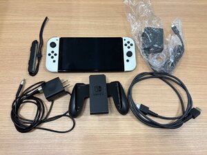 【FMD3785】【1円～】Nintendo 任天堂 ニンテンドー スイッチ Switch HEG-001 ブラック ホワイト 本体のみ 動作確認OK 付属品等欠損有