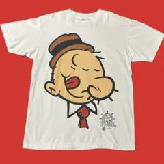 90s POPEYE Wimpy Tシャツ ヴィンテージ 古着 顔ドン アニメ