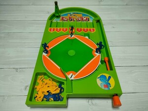 ヒットエンドラン 昭和レトロ 玩具 ボードゲーム 当時物 おもちゃ レトロ ノムラトーイ 野球盤 野球ゲーム 当時物