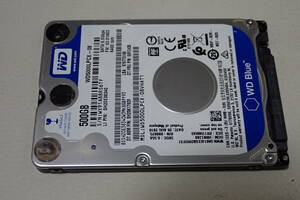 WD WD5000LPCX-08VHA HDD 500GB 2.5インチ 使用時間 4971時間 ハードディスク フォーマット確認のみ#C0267