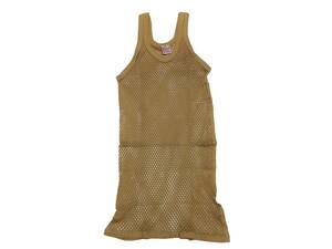 【送料無料】レゲエ網シャツ THE ORIGINAL ENGLISH MESH VEST アミシャツ REGGAE JAMAICA ジャマイカ / BEIGE ベージュ Mサイズ