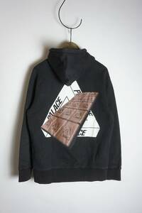 正規 16AW PALACE SKATEBOARDS パレス スケートボード TRI-CHOCO HOOD プリント スウェット シャツ パーカー 黒 M 本物 515N