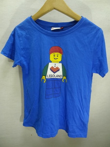 全国送料無料 レゴ LEGO レゴランド I LOVE LEGOLAND 子供服キッズ男＆女の子 綿100%素材 半袖 青色 Tシャツ 130(128/8Y)