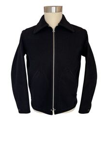 送料込み、即決　At Last ＆ Co / COSSACK JACKET WOOL D.NAVY アットラスト コサックジャケット 紺 ネイビー　サイズ38