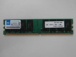 【ジャンク チップ破損】DDR2 800 PC2-6400 CL6 240PIN 4GB Teamチップ デスクトップ用メモリ