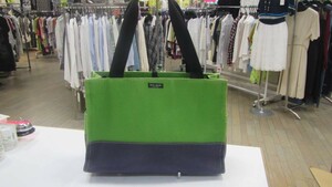 kate spade new york/ケイトスペード　★トートバッグ 　★グリーン×紺色