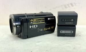 1円〜 SONY HDR-CX520V 09年製 デジタルビデオカメラ Handycam ビデオカメラ ソニー 1.8/5.5-66.0 レンズ ブラック デジカメ まとめて 