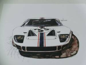 bowイラスト-088// フォードGT40 / Ford GT40 //-088