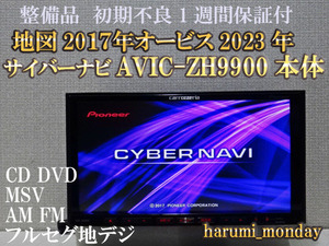 A)完動品サイバーナビ、整備品☆AVIC-ZH9900（ブレインユニット含む）☆本体のみ☆純正品タッチパネル新品交換