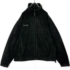 90s Columbia コロンビア フリース ジャケット ブラック 黒