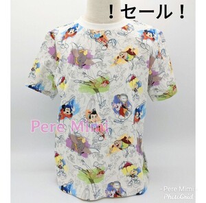 セール 香港ディズニー インクアンドペイント キッズ Tシャツ 海外 ディズニー Lサイズ 新品未使用 完売 ミッキー 弟子くん ピノキオ 半袖