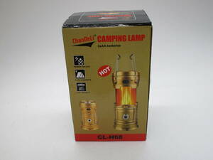 未使用　キャンプランプ　ソーラー+乾電池　ランタン　LED　現状品　（5689