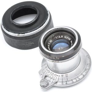 ALPA ANGENIEUX 50mm F2.9 ALPAR アルパ アンジェニュー 50/2.9 アルパー Hood フード PARIS フランス製 France 50 2.9 5 29