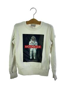 MONCLER◆MAGIA GIROCOLLO/ロゴワッペン/宇宙飛行士/スウェット/130cm/コットン/WHT