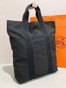 HERMES ● 新品同様 バッグ エルメス エールライン トートバッグ グレー バッグ 