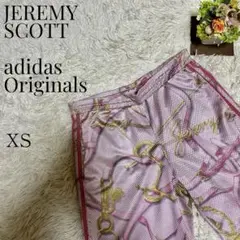 【大人気◎】JEREMY SCOTT×adidasスカーフ柄ハーフパンツ XS