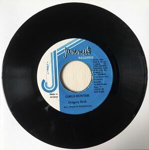 Gregory Peck - Girls Hunter / Jammys / Reggae 90’s Dancehall Foundation Dub / 45RPM 7インチレコード