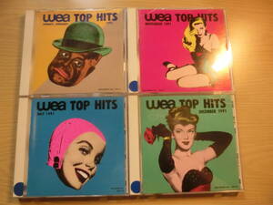 WEA TOP HITS PROMO CD x 4 枚 / Enya Eagles Motley Crue INXS Simply Red Natalie Cole etc. プロモ版 非売品 PROMO SAMPLE NOT FOR SALE