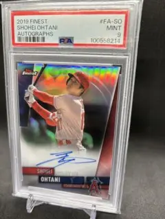 大谷翔平 Topps Finest Auto PSA9 直筆サイン　旧サイン