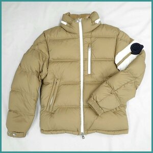 ★MONCLER/モンクレール DELAUME ダウンジャケット 0/メンズS相当/ベージュ系/ナイロン100%/フード収納&1247300057