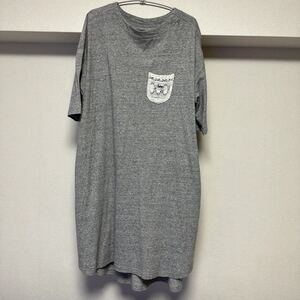 1回着用Lee/リー レースポケット半TシャツBIGワンピース　オーバーサイズ　半袖Tシャツ Ｌサイズ