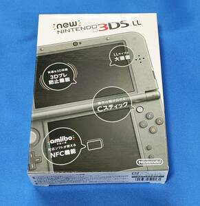 送料込 中古 Newニンテンドー3DS LL メタリックブラック (動作確認済)