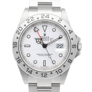 ロレックス エクスプローラー2 オイスターパーペチュアル 腕時計 時計 ステンレススチール 16570 自動巻き メンズ 1年保証 ROLEX 中古 美品