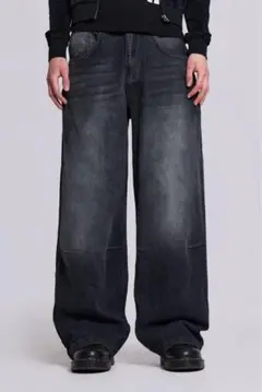 Jaded London Washed Black Colossus Jeans