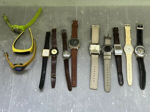 【ジャンク扱い】　腕時計 12本 SENOVA CASIO CITIZEN swatch FRANKO VALENTINO 等　まとめ売り★ 