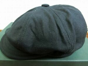 NEW YORK HAT コットンキャスケット 帽子 L ブラック ニューヨークハット