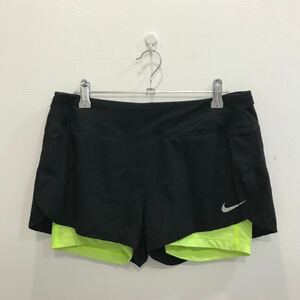 RN43 NIKE ナイキ サポーター ジム トレーニング スポーツウェア 下　レディース L ネオンカラー 