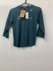 z547★champion　Right-on　 タグ付き七分袖Ｔシャツ　カットソー　本体価格\1990+消費税　 サイズ140★春