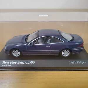 1/43 ミニチャンプス MINICHAMPS ミニカー/Mercedes-Benz CL500 1999 Azuritblau/メルセデス・ベンツ CLクラス ブルーメタリック