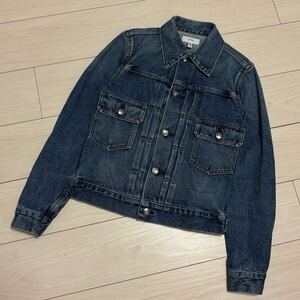 良品 HYKE ハイク denim jacket type2 デニムジャケット 2 ブルー タイトフィット 日本製 ジージャン 2nd