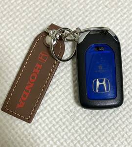 HONDA★動作良好☆ホンダ 純正品 CR-V RT5 ハイブリッド 3ボタンスマートキーレスバックドア DRIVER1 スペア・レザーキーホルダー付き